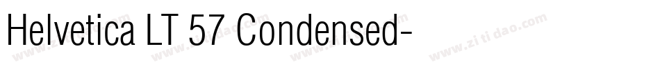 Helvetica LT 57 Condensed字体转换